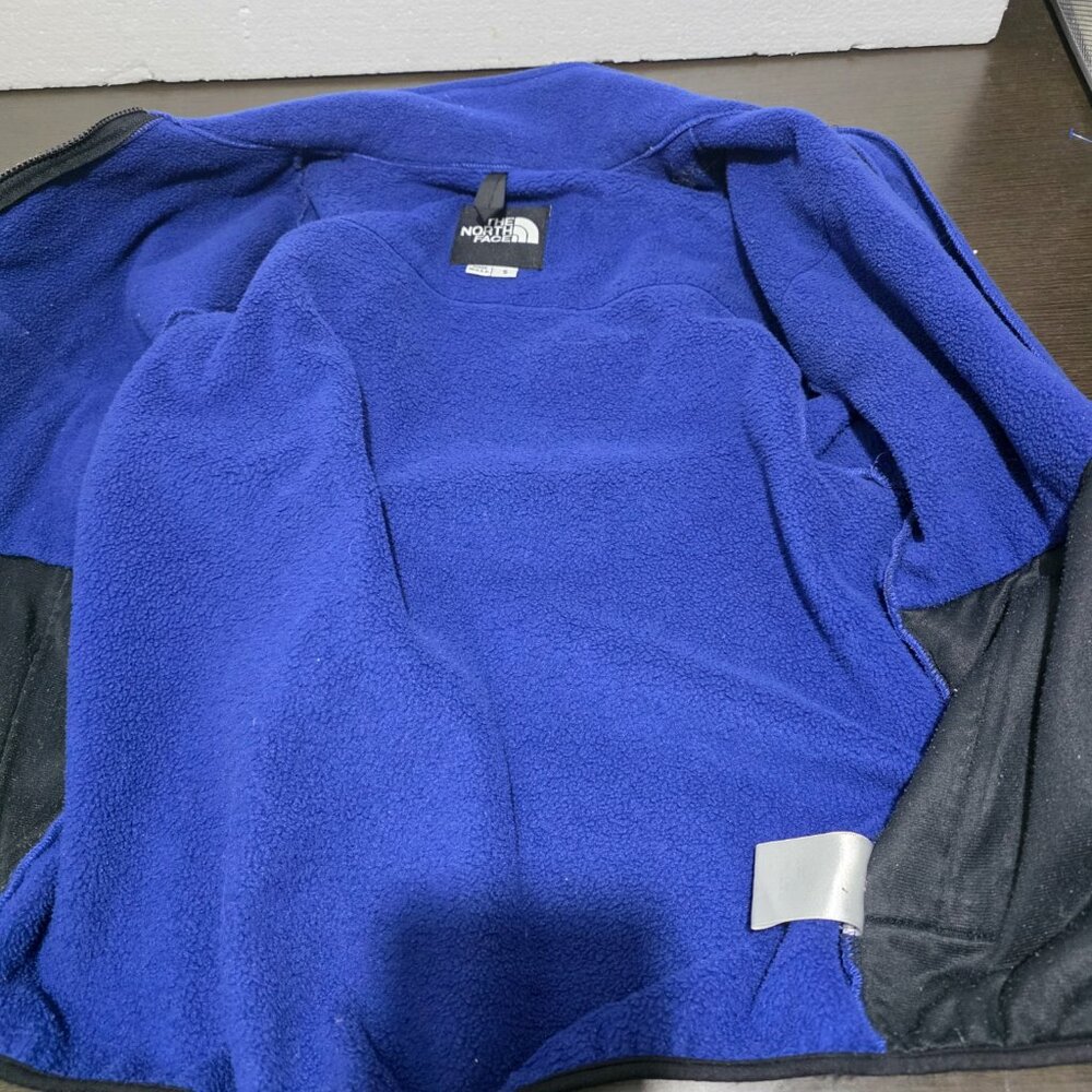 Vtg The North Face Denali Black Navy Fleece Zip Men/UnisexJacket Made in USA S - Picture 8 of 10